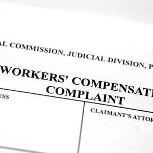 Worker's compensation form complaint for injured worker